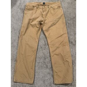 Polo Ralph Lauren Classic Chino Pants Mens 40x30 Brown Cotton Flat Front (R1